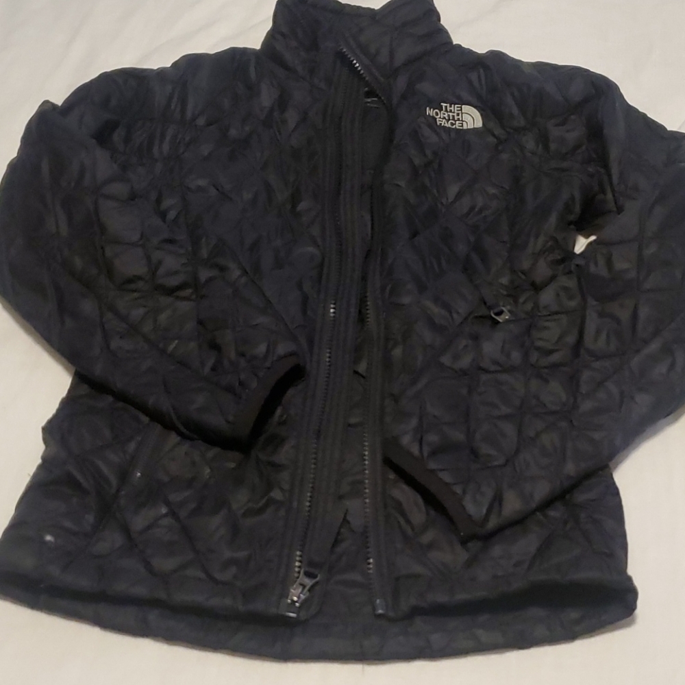 Girls North Face Black Thermoball Coat